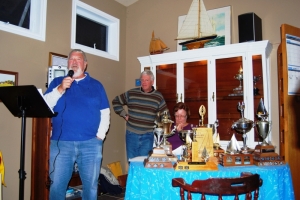 Commodore Tom, Rear Commodore Sail Robert and chief trophy organizer Anna