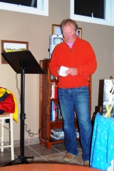 Rear Commodore Cruising Logan M giving a speech