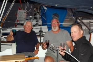 Relaxing at anchor